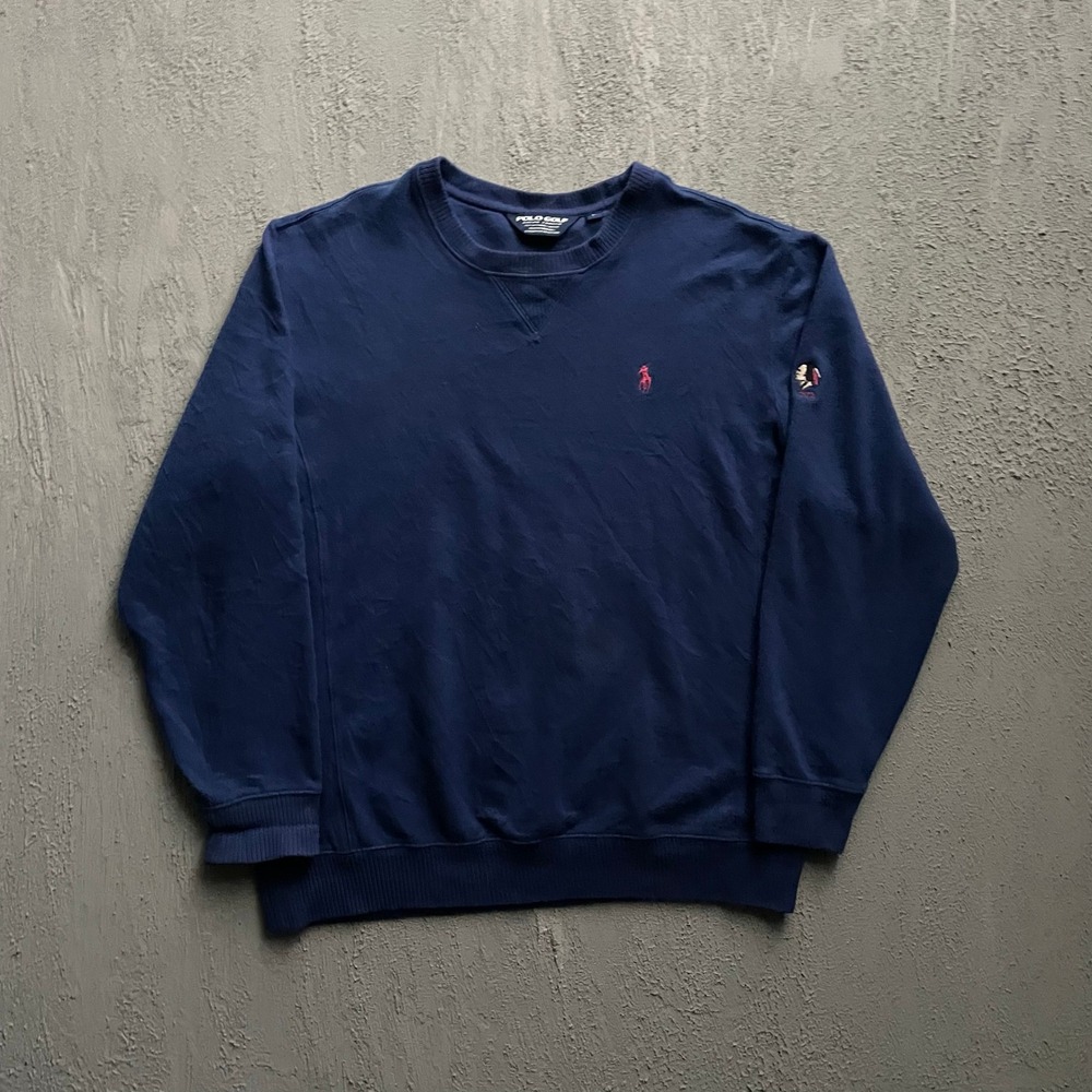 Vintage Polo Golf Sweatshirt Mens Large Navy Blue 90s Polo Ralph Lauren